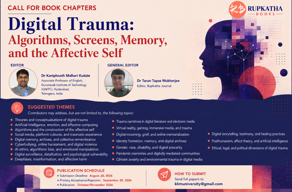 Call for Book Chapters: Digital Trauma: Algorithms, Screens, Memory, and the Affective Self